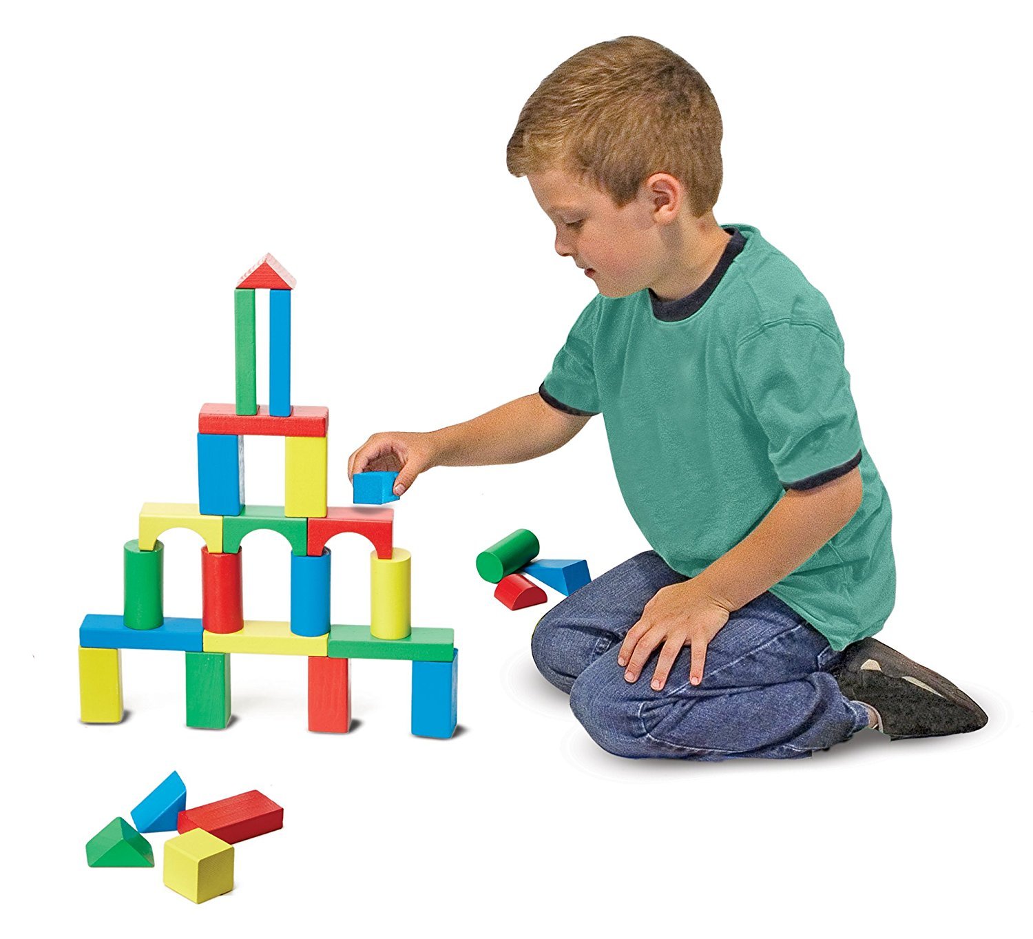 Melissa & doug on sale 100 wood blocks set