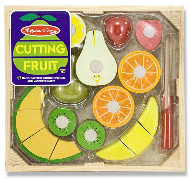 Melissa And Doug Cutting Fruit Wooden Play Food Set Toybies